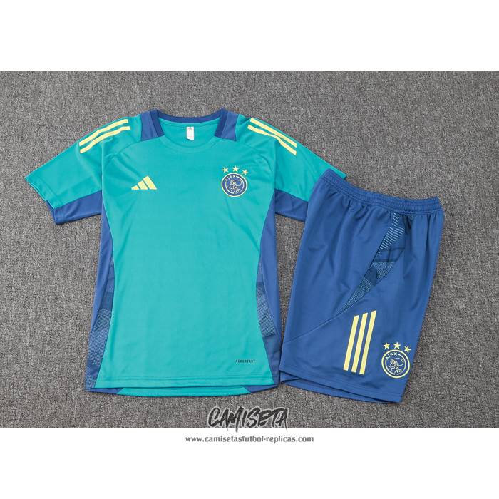Chandal del Ajax 2024-2025 Manga Corta Verde - Pantalon Corto